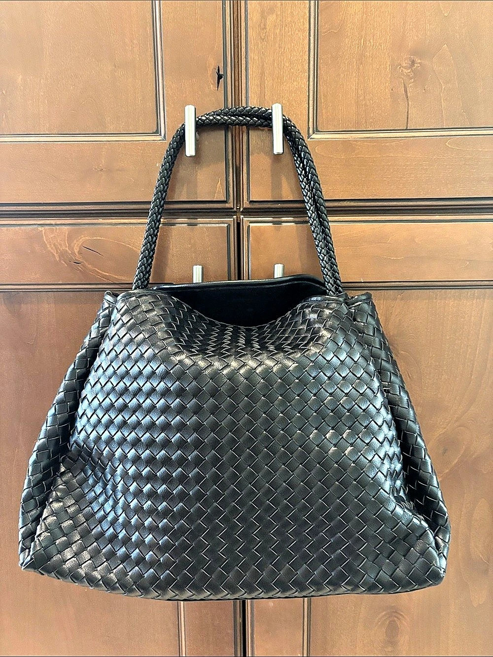 Katie Loxton Nova Hand Woven Large Shoulder Bag Black new gorgeous negotiable